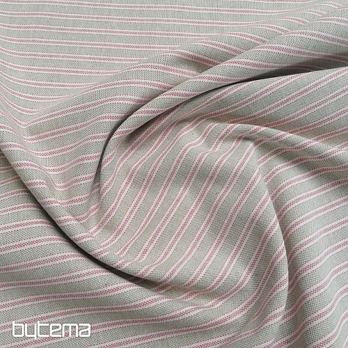 Decorative fabric Iris stripes - pink 76