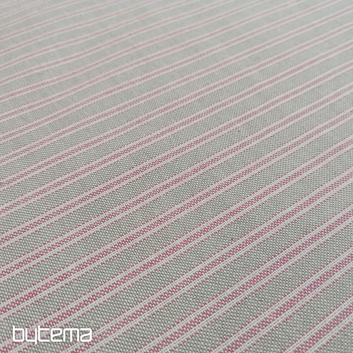 Decorative fabric Iris stripes - pink 76