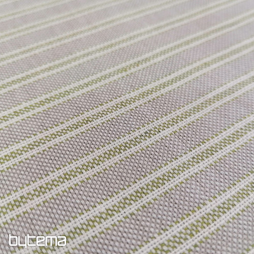 Decorative fabric Iris stripes - green 66