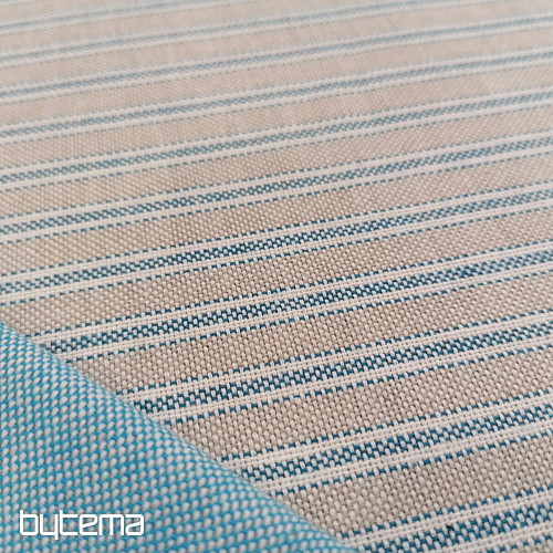 Decorative fabric Iris stripes - blue 77