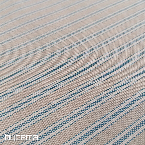 Decorative fabric Iris stripes - blue 77