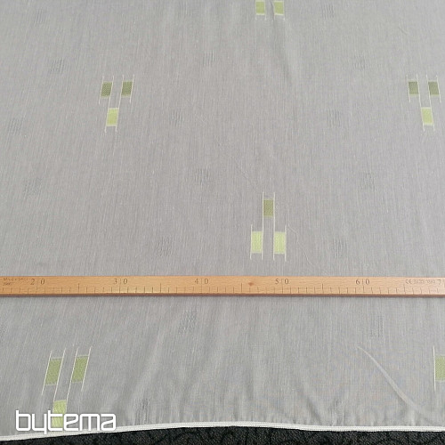 Voile curtain 12106/180/04 green pattern
