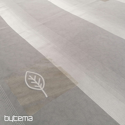 Voile curtain cream petals beige - 731/300