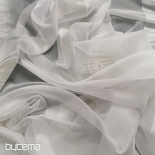 Voile curtain cream petals beige - 731/300
