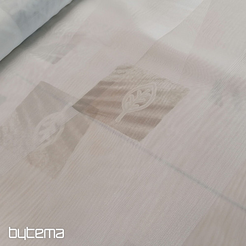 Voile curtain cream petals beige - 731/300