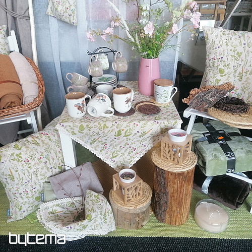 Tablecloths and scarves Herbs