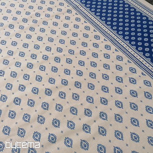 Cotton with Teflon treatment - Leaves with border