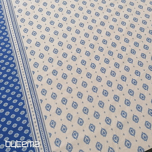 Cotton with Teflon treatment - Leaves with border