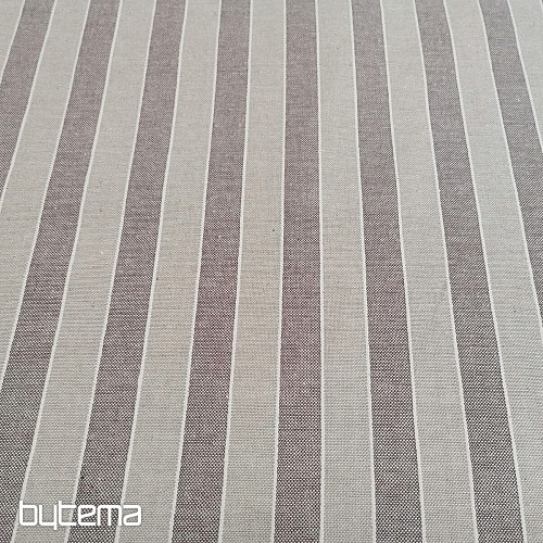 Decorative fabric Trebol stripes - brown 2 cm 55