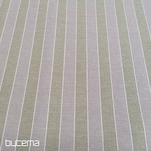 Decorative fabric Trebol stripes - green 2 cm 66