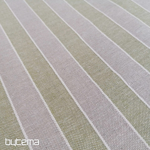 Decorative fabric Trebol stripes - green 2 cm 66