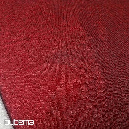 Christmas decoration fabric Santa with burgundy lurex
