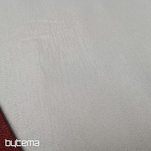 Christmas decoration fabric Santa with lurex white-silver