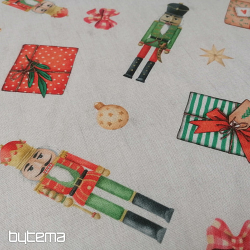 Nutcracker Christmas decorative fabric