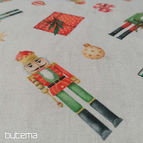 Nutcracker Christmas decorative fabric