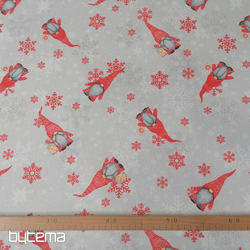 Elves Christmas decorative fabric