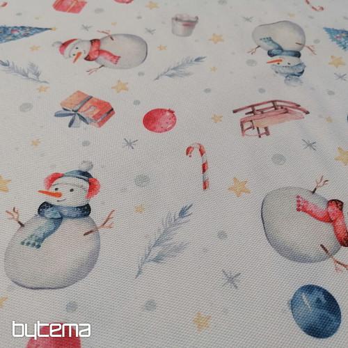 Christmas decorative fabric SNOWMEN