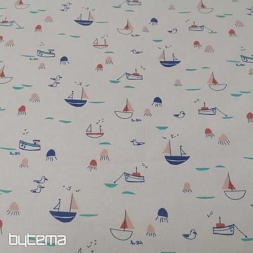 Cotton fabric Ships