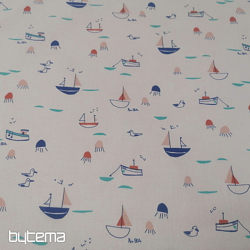 Cotton fabric Ships