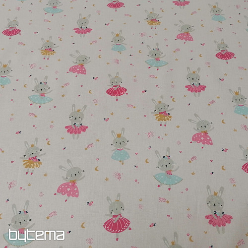 Cotton fabric Rabbit Fairy