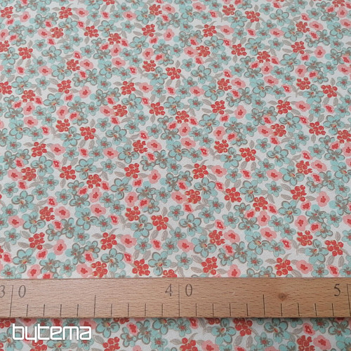 Cotton fabric Lilac flowers