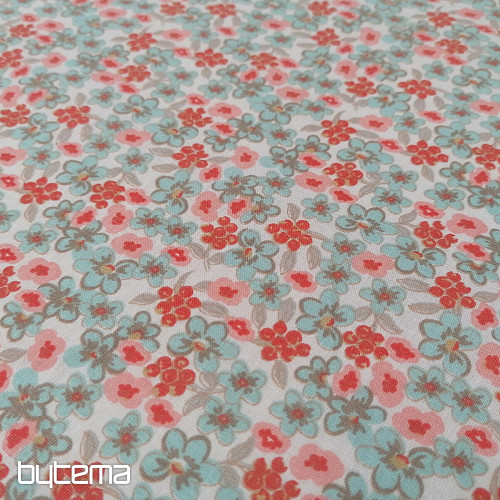 Cotton fabric Lilac flowers