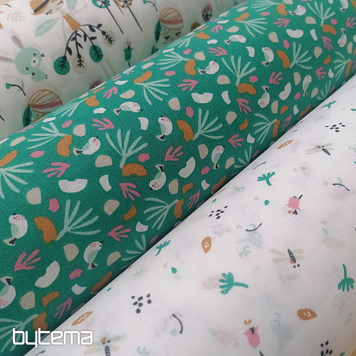 Cotton fabric Forest Fairy Jaelle turquoise