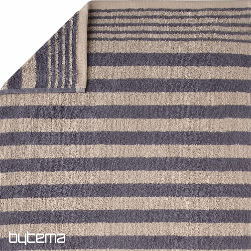 Luxury towel and bath towel LIO nougat