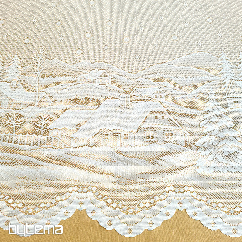 Jacquard curtain - WINTER LANDSCAPE A383101