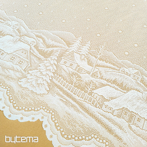 Jacquard curtain - WINTER LANDSCAPE A383101