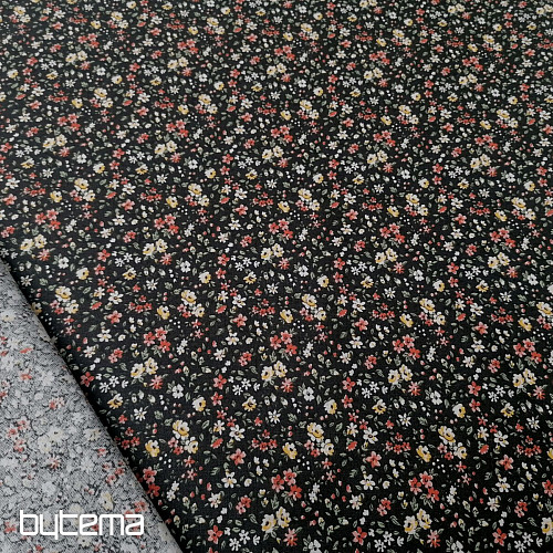 Cotton fabric LEONIE black