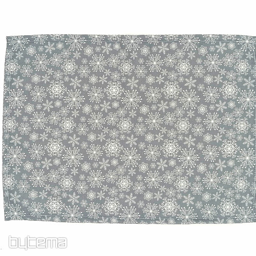 Christmas table setting GRAY FLAKES II