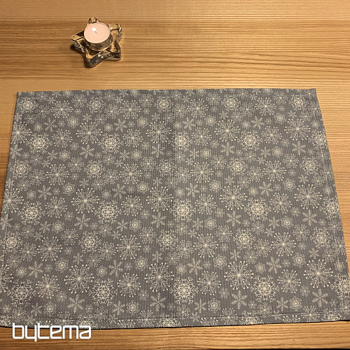 Christmas table setting GRAY FLAKES II