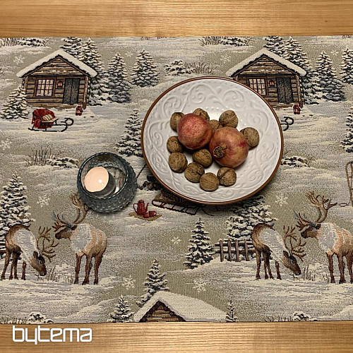Tapestry tablecloth, scarf WINTER LANDSCAPE ALL