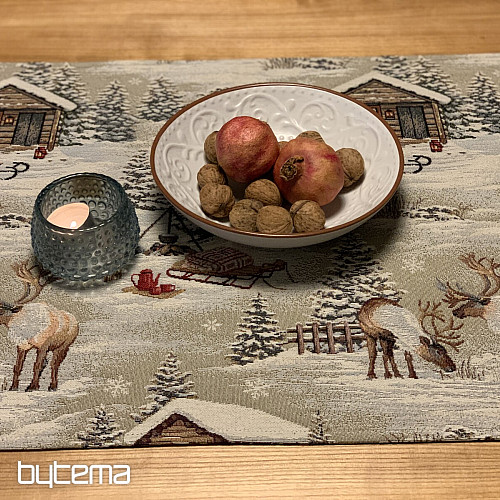 Tapestry tablecloth, scarf WINTER LANDSCAPE ALL