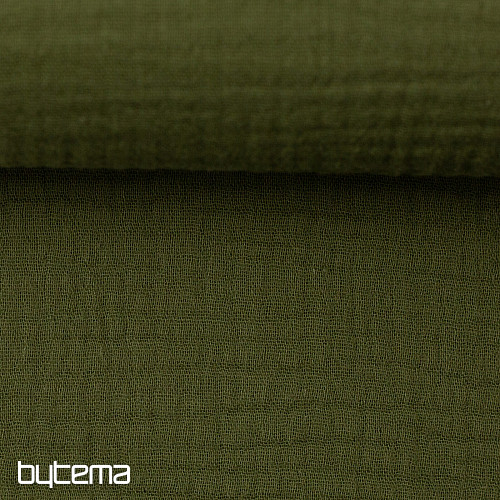 Cotton fabric GAUZE khaki