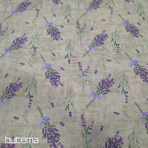 Decorative fabric LAVENDER WITH BOW