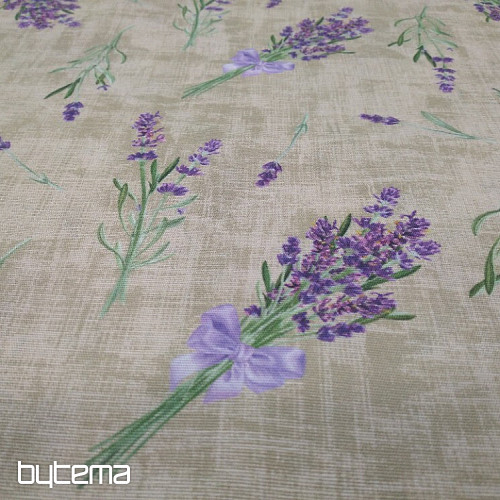Decorative fabric LAVENDER WITH BOW