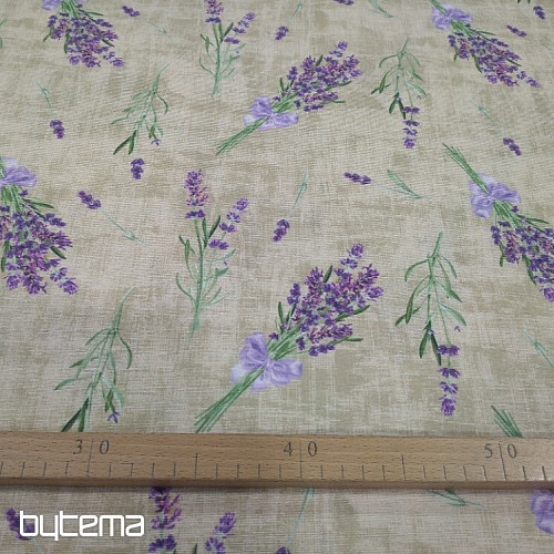 Decorative fabric LAVENDER WITH BOW