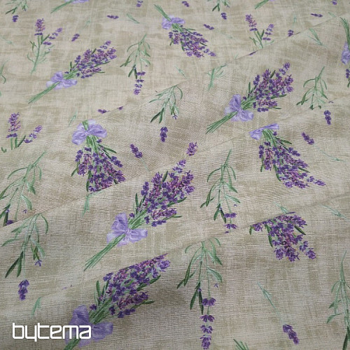 Decorative fabric LAVENDER WITH BOW