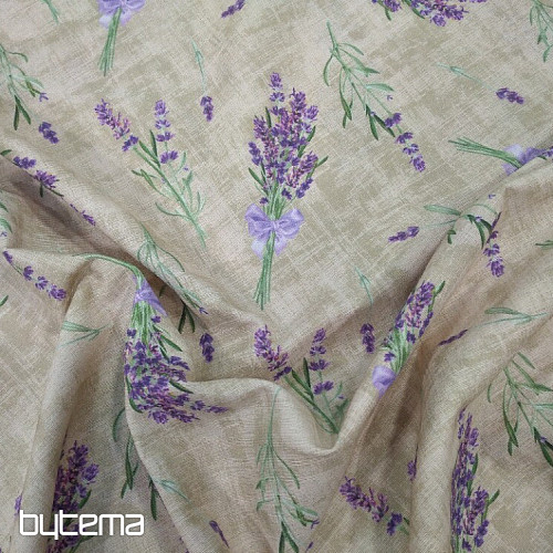Decorative fabric LAVENDER WITH BOW