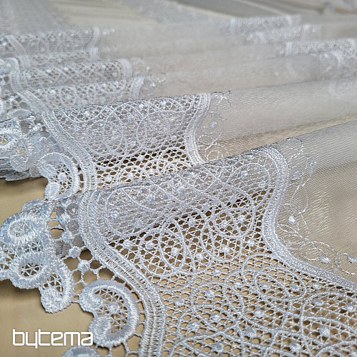 Luxury embroidered curtain GERSTER 11786/0001