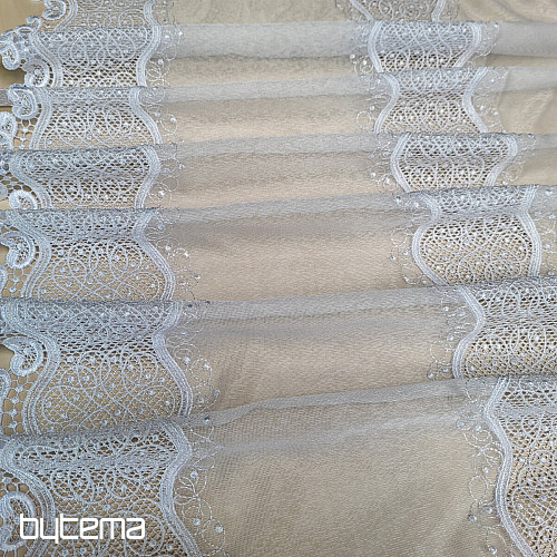 Luxury embroidered curtain GERSTER 11786/0001