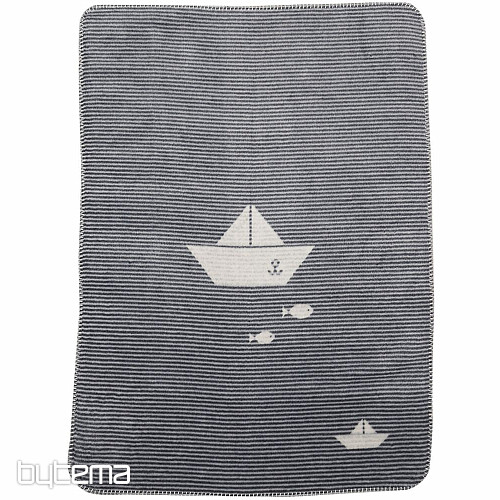 Children's blanket PANDA 2201/97 gray 75x100