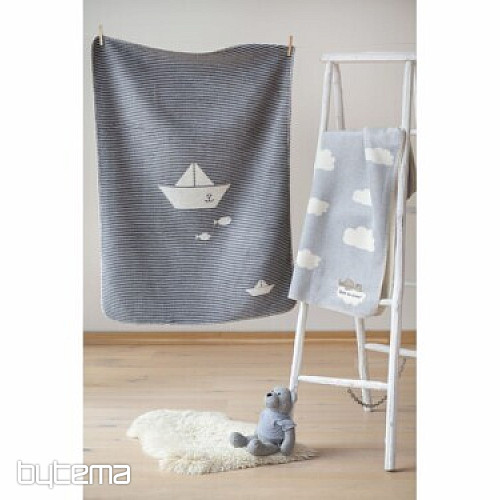 Children's blanket PANDA 2201/97 gray 75x100