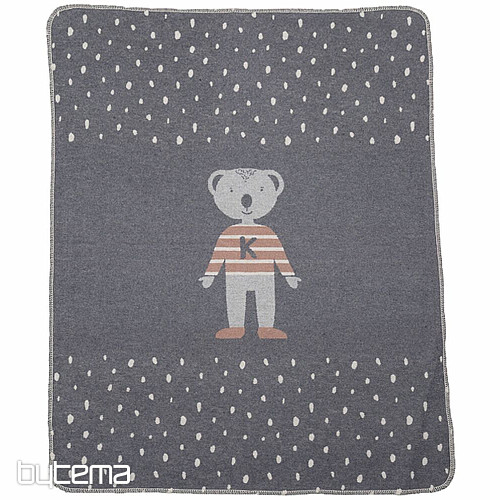Children's blanket JUWEL 7132/90 gray 70x90