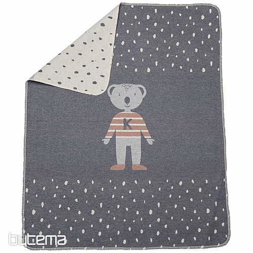 Children's blanket JUWEL 7132/90 gray 70x90
