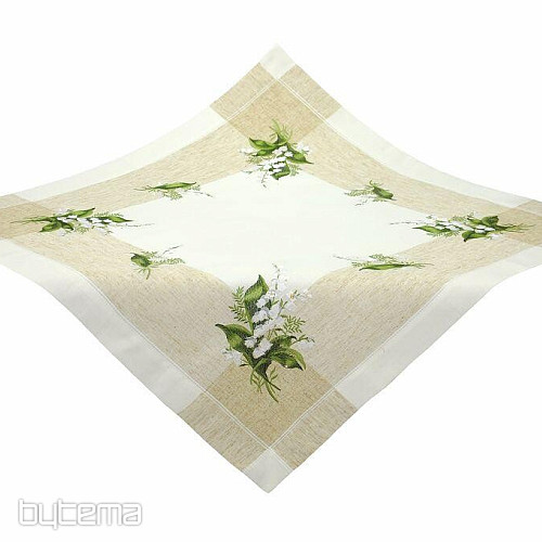 Embroidered tablecloth and scarf LILY OF THE FLOWERS
