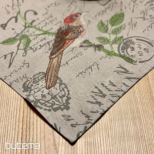 BIRDS tablecloth and scarf
