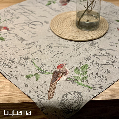 BIRDS tablecloth and scarf
